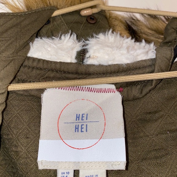 Anthropologie Army Green Coat 6 - Picture 3 of 5